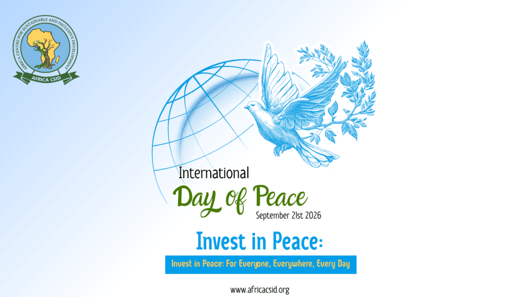 Invest in Peace: For Everyone, Everywhere, Every Day